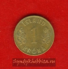 1 крона 1969 год Исландия